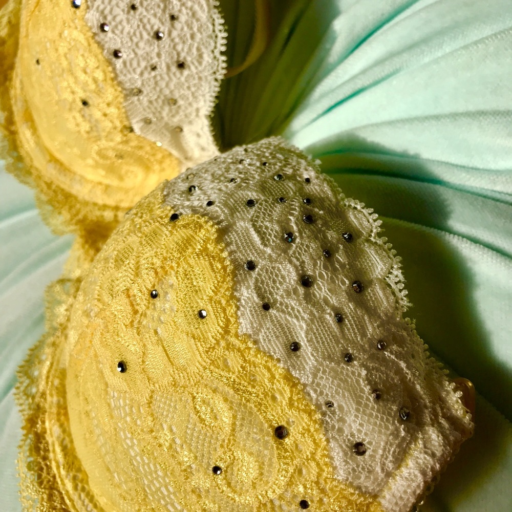 NWT VS JEWELED LACE BRA SZ 34B